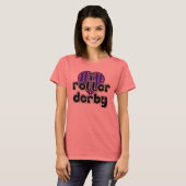 T-shirt I coeur roller derby (Devant entier)