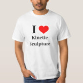 T-shirt I coeur Sculpture cinétique (Devant)