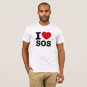 T-shirt i coeur SOS (Devant entier)