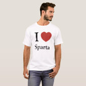 T-shirt I coeur Sparte (Devant entier)