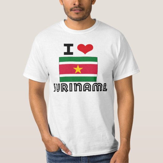 T-SHIRT I COEUR SURINAM (Devant)