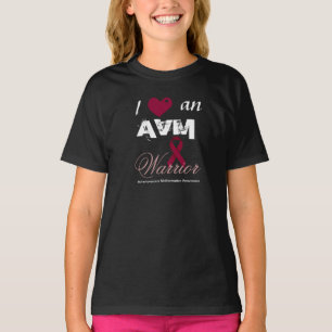 T-shirt I coeur une chemise de conscience de guerrier