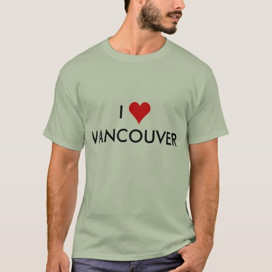 T-shirt i coeur Vancouver (Devant)