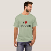 T-shirt i coeur Vancouver (Devant entier)