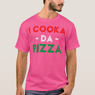 T-shirt I Cooka Da Pizza Funny Italien Mème Italien S