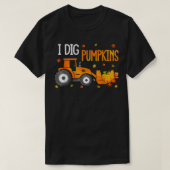 T-shirt I Creg Citrouille Automne Tomber Feuille Tracteurs (Design devant)