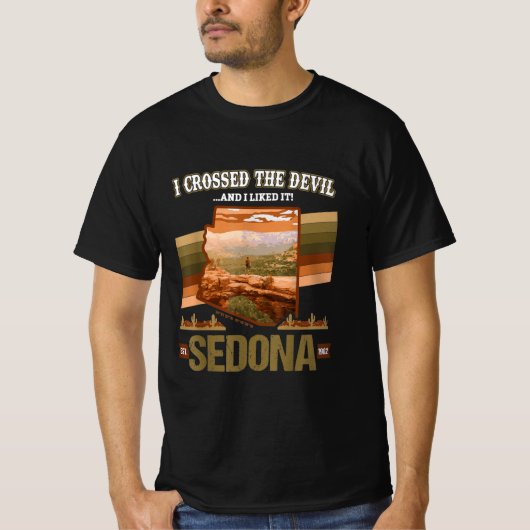 T-shirt I Crossed The Devil Sedona AZ Hiking Devils Bridge (Devant)