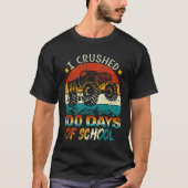 T-shirt I Crushed 100 Days Of School Monster Truck Kids Bo (Devant)