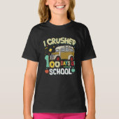T-shirt I Crushed 100 Days Of the School Funny Student (Devant)