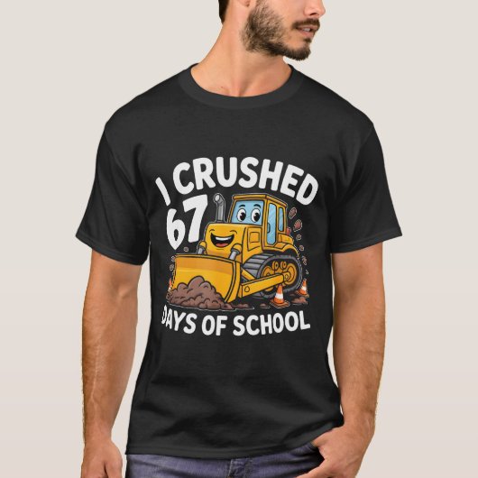 T-shirt I Crushed 67 Days Of School 67th Day Of School Boy (Devant)