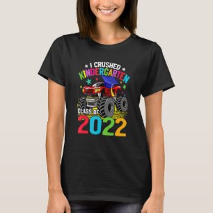 T-shirt I Crushed Kindergarten Monster Truck Graduation 20