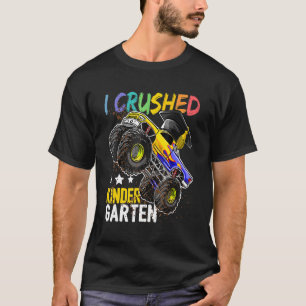 T-shirt I Crushed Kindergarten Monster Truck Graduation B