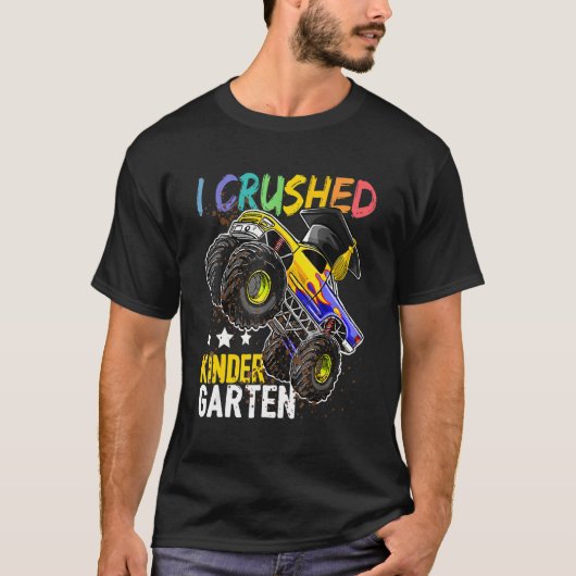 T-shirt I Crushed Kindergarten Monster Truck Graduation B (Devant)