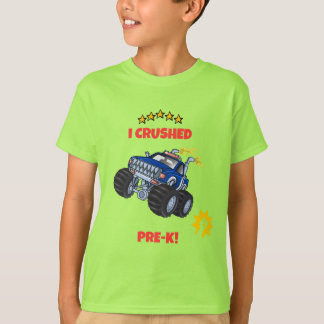 T-shirt I Crushed Pré-K Graduation Shirt for Boys - 2025