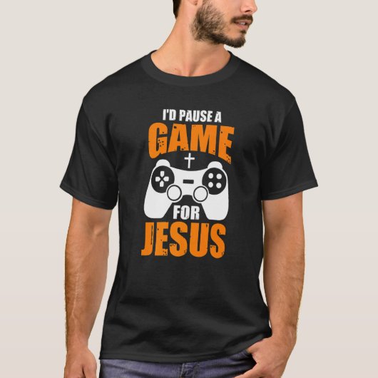 T-shirt I D Pause A Game For Jess Games (Devant)