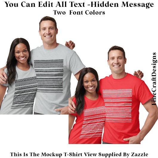 T-shirt I’d Rather Be At Home Hidden Message 084WL Funny