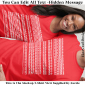 T-shirt I’d Rather Be At Home Hidden Message 084WL Funny