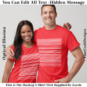 T-shirt I’d Rather Be At Home Hidden Message 084WL Funny