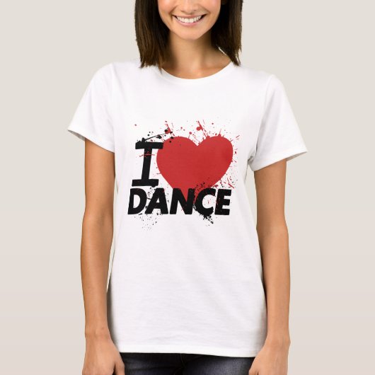 T-shirt I danse de coeur (Devant)