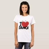 T-shirt I danse de coeur (Devant entier)