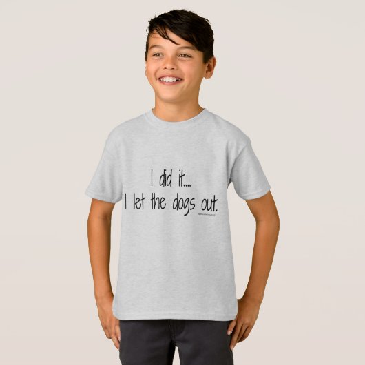 T-shirt I de l'enfant il a piqué (Devant entier)