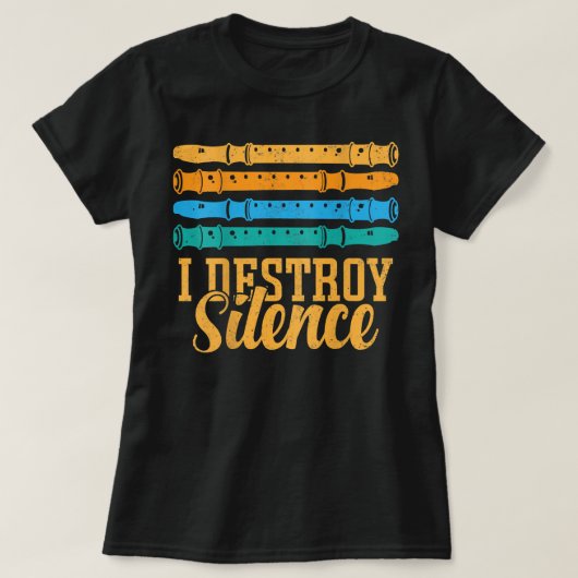 T-shirt I Destroy Silence (Design devant)