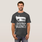 T-shirt I Destroy Silence Funny Euphonium Players (Devant entier)