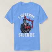 T-shirt I Destroy Silence I Scottish Bagpipe Musician grap (Design devant)