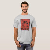 T-shirt I Destroy Silence - Retro Drummer (Devant entier)