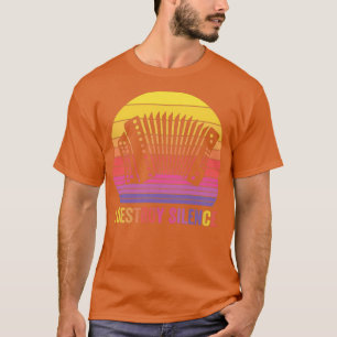 T-shirt I Détruire Silence Accordion Retro vintage
