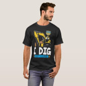 T-shirt I Dig Hanoukka Excavator Construction Kids Boys Ch (Devant entier)