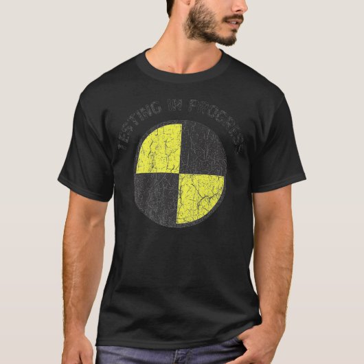 T-shirt I Do My Own Stunt Break Fix Repeat CRASH TEST Dumm (Devant)