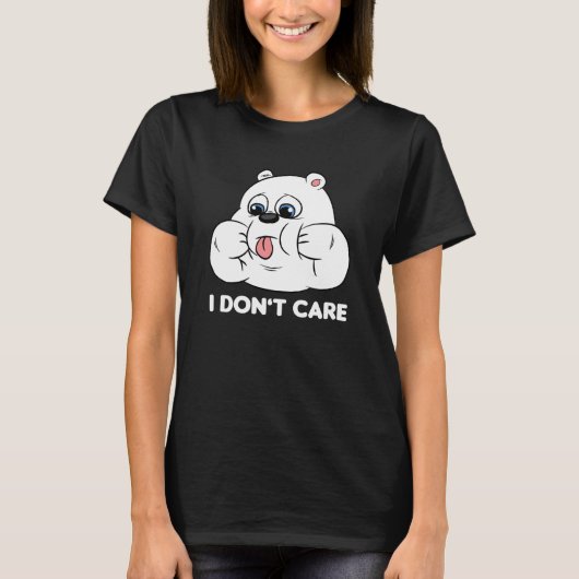 T-shirt I don't care Silly Bear Halloween Costume for Weir (Devant)