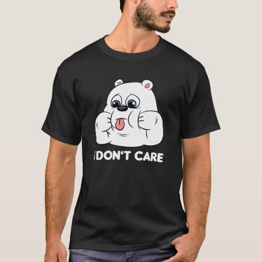 T-shirt I don't care Silly Bear Halloween Costume for Weir (Devant)