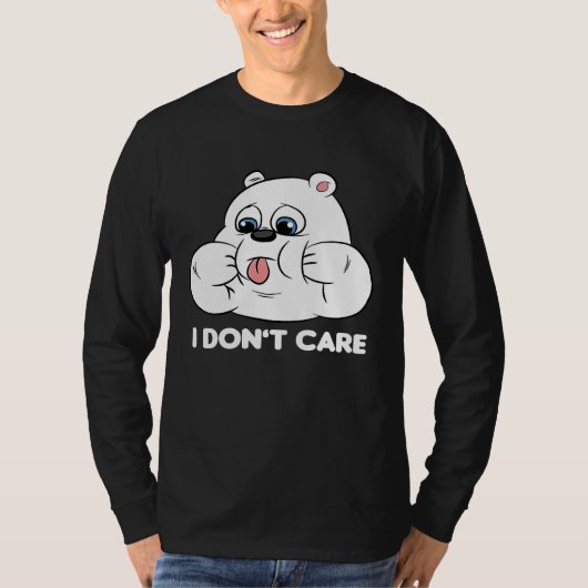 T-shirt I don't care Silly Bear Halloween Costume for Weir (Devant)
