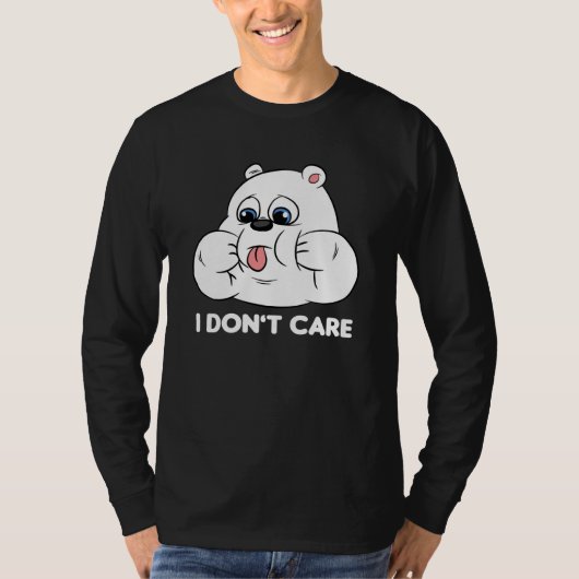 T-shirt I don't care Silly Bear Halloween Costume for Weir (Devant)
