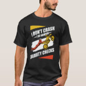 T-shirt I Don't Crash I Do Random Gravity Checks Motocross (Devant)
