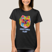T-shirt I Dont Give a Fluff Pomeranian Animal Pun Pom Pom (Devant)