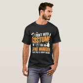 T-shirt I Don't Need A Costume I'm A Office Manager Funny (Devant entier)