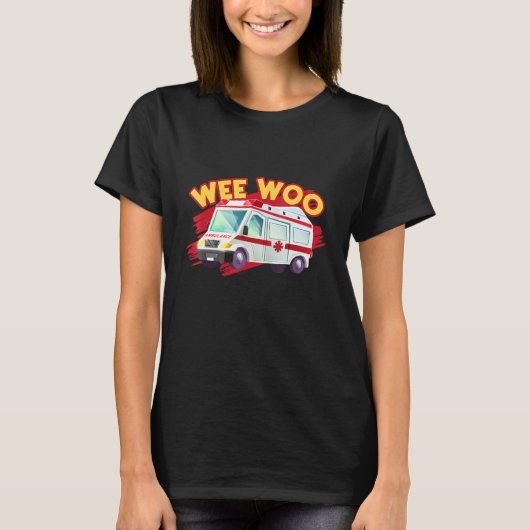 T-shirt I Drive The Wee Woo Bus (Devant)
