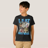 T-shirt I Eat Dry Wall Funny Cat Meme (Devant entier)