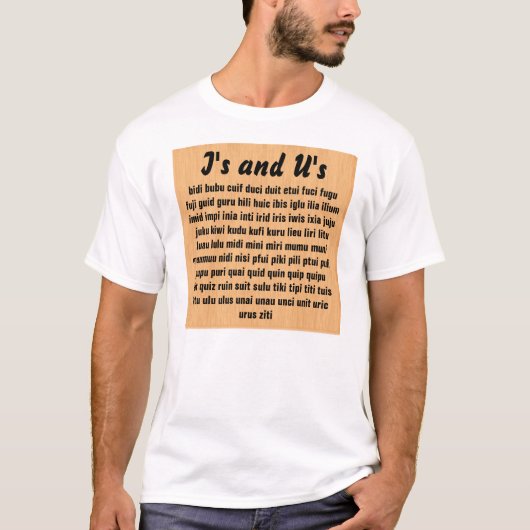 T-shirt I et u (Devant)