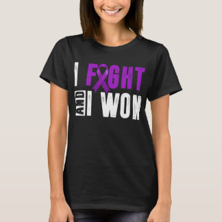 T-shirt i fight and i won pancreatic cancer warrior
