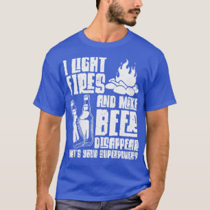 T-shirt I Fires Légères Faire Disparaître La Bière Camping