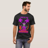 T-shirt I Freaking Love Summerween Funny Skeleton Drinking (Devant entier)