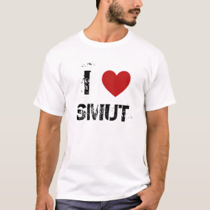 T-shirt I fumeron de coeur - customisé