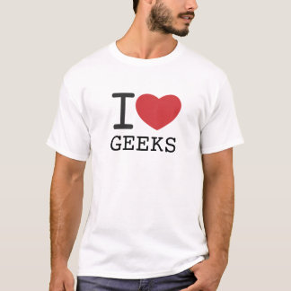 T-shirt I GEEKS de COEUR personnalisable