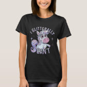 T-shirt I Glitterally Can't Unicorn (Devant)
