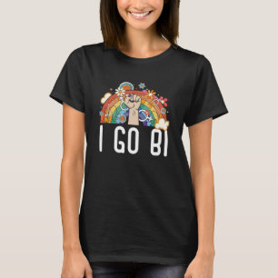 T-shirt I Go Bi Bisexual Rainbow Pride Mars Bisexualité L