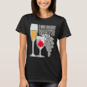 T-shirt I Go Two Ways Wine Wine 56 (Devant)